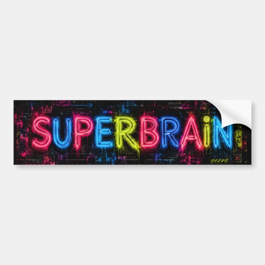 Autocollant De Voiture Superbrain IA (Devant)