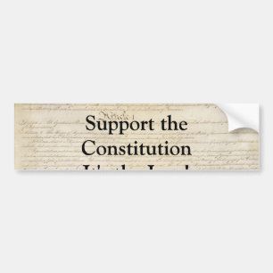 Autocollant De Voiture Supoprt la constitution