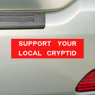 Autocollant De Voiture Support de votre pare-chocs Cryptid local