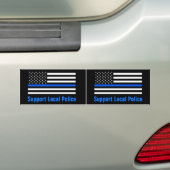 Autocollant De Voiture Support Local Police Thin Blue Line (En voiture)