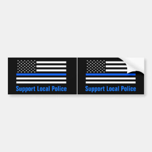 Autocollant De Voiture Support Local Police Thin Blue Line