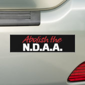 Autocollant De Voiture Supprimez l'adhésif pour pare-chocs de NDAA (En voiture)