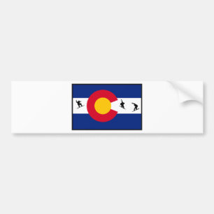Autocollant De Voiture surf des neiges du Colorado