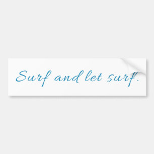 Autocollant De Voiture Surf et laisser Surf
