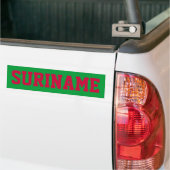 Autocollant De Voiture Suriname (Sur camion)