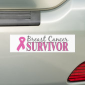 Autocollant De Voiture Survivant de cancer du sein (En voiture)