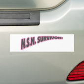 Autocollant De Voiture Survivant de MSN dans le rose (En voiture)