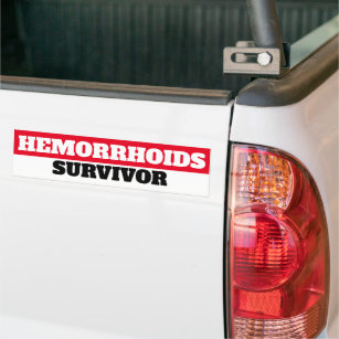Autocollant De Voiture Survivant des hémorroïdes