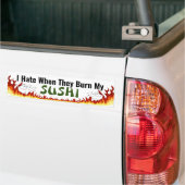 Autocollant De Voiture Sushi brûlé (Sur camion)