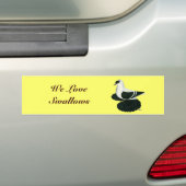 Autocollant De Voiture Swallow Pigeon Saxon Black White Bar (En voiture)