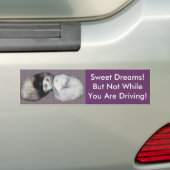 Autocollant De Voiture Sweet Dreams Ferrets (En voiture)
