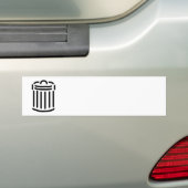 Autocollant De Voiture Symbole Black Trash Can (En voiture)