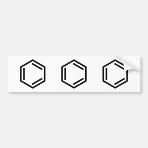 AUTOCOLLANT DE VOITURE SYMBOLE D'ANNEAU BENZENE