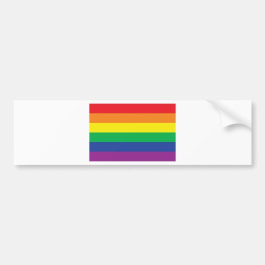 Autocollant De Voiture Symbole de drapeau de gay pride de liberté (Devant)