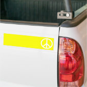 Autocollant De Voiture Symbole de paix blanc (Sur camion)