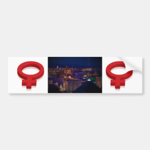 AUTOCOLLANT DE VOITURE SYMBOLE FEMELLE LAS VEGAS