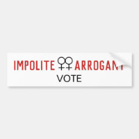 Symbole féminin voté par les femmes arrogantes imp