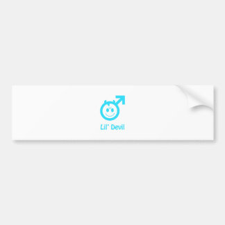 Autocollant De Voiture Symbole mâle de bébé bleu Lil Devil