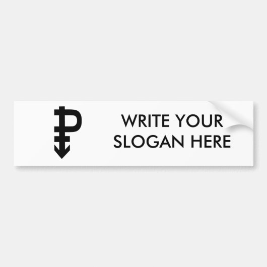 Autocollant De Voiture Symbole Pansexual (Devant)