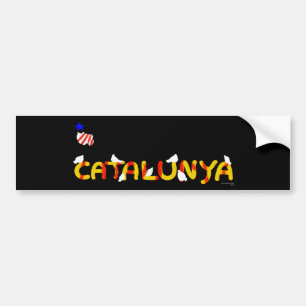 Autocollant De Voiture Symbole patriotique, Liberté de Catalogne, Catalog
