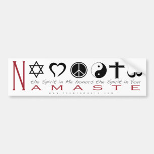 Autocollant De Voiture Symbole religieux Namaste