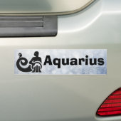 Autocollant De Voiture SYMBOLE Zodiaque Aquarius Horoscope (En voiture)
