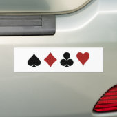 Autocollant De Voiture Symboles de poker (En voiture)