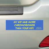 Autocollant De Voiture Syndrome de Down - adhésifs pour pare-chocs (En voiture)