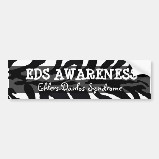 Autocollant De Voiture Syndrome EDS Ehlers-Danlos Bumper Sticker (Devant)