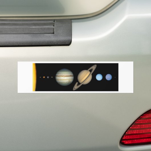 Autocollant De Voiture Système solaire à l'échelle - Solar System scale (En voiture)