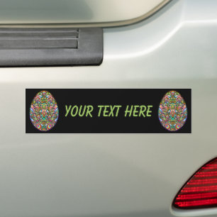 Autocollant De Voiture T-Shirt Bio pour Enfants Design Psychedelique Oeuf