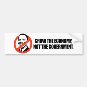 Autocollant De Voiture T-shirt d'Anti-Obama - élevez l'économie