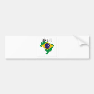 AUTOCOLLANT DE VOITURE T-SHIRT DE DRAPEAU DU BRÉSIL ET ETC.