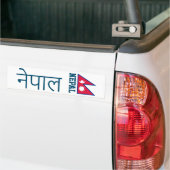 Autocollant De Voiture T-shirt Népal (écrit en sanskrit) (Sur camion)