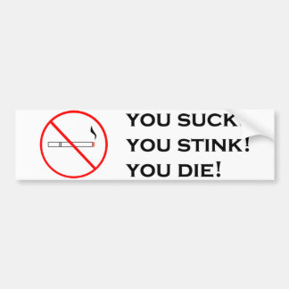 Autocollant De Voiture Tabagisme, non attrayant !