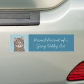 Autocollant De Voiture Tabby Gris Peinture Chat - Cute Original Art Chat (En voiture)