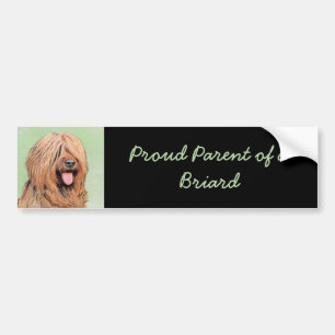 Autocollant De Voiture Tableau de bord - Joli art original chien