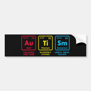 Autocollant De Voiture Tableau périodique des éléments de sensibilisation