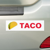 AUTOCOLLANT DE VOITURE TACO (En voiture)