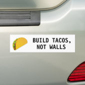 Autocollant De Voiture Tacos de construction, pas murs (En voiture)