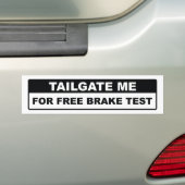 Autocollant De Voiture Tailgate Me For Free Brake Test (En voiture)