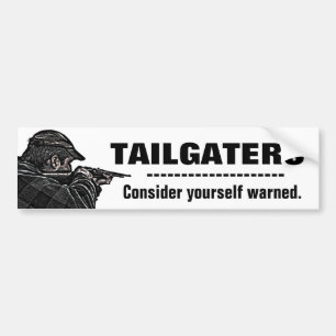 Autocollant De Voiture Tailgaters - considérez-vous avertis