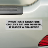 Autocollant De Voiture Tailgaters ne peut pas devenir plus muet, (En voiture)