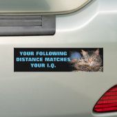 Autocollant De Voiture Tailgaters Q.I. ? Mêmes qu'après CAT Meme de (En voiture)