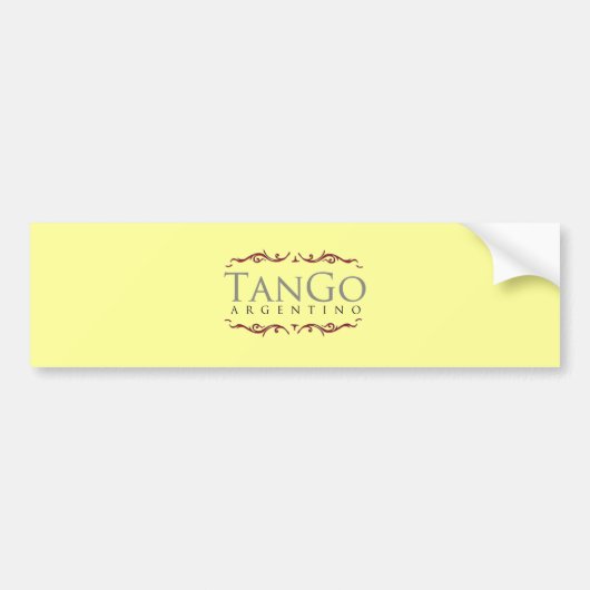 Autocollant De Voiture Tango argentin (Devant)