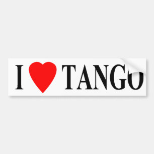 Autocollant De Voiture tango de coeur du pare-chocs i