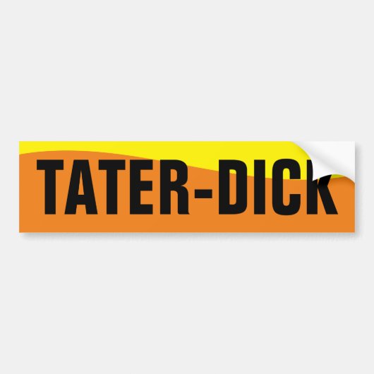AUTOCOLLANT DE VOITURE TATER DICK (Devant)