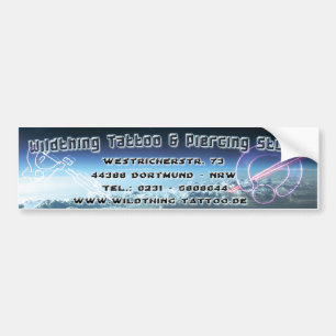 Autocollant De Voiture Tatouage de Wildthing et Piercing