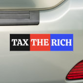 Autocollant De Voiture Taxes sur les riches (En voiture)