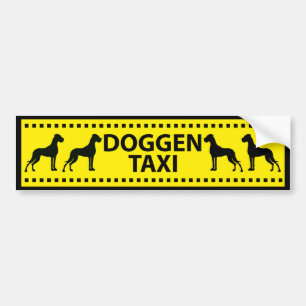 Autocollant De Voiture Taxi Dogue